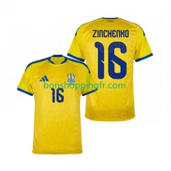 Maillot Domicile Ukraine Oleksandr Zinchenko 16 World Cup 2026 Manches Courtes Homme