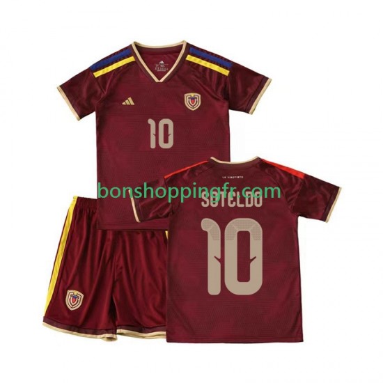 Maillot Domicile Venezuela Yeferson Soteldo 10 2026 Manches Courtes Jeune Enfant(+shorts)
