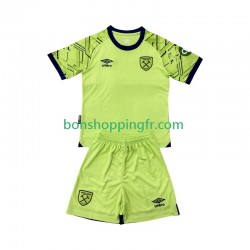 Maillot Domicile West Ham United Gardien 2025-2026 Manches Courtes Jeune Enfant(+shorts)