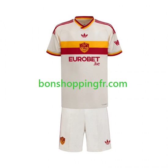 Maillot Extérieur AS Rome 2026-2027 Manches Courtes Jeune Enfant(+shorts)