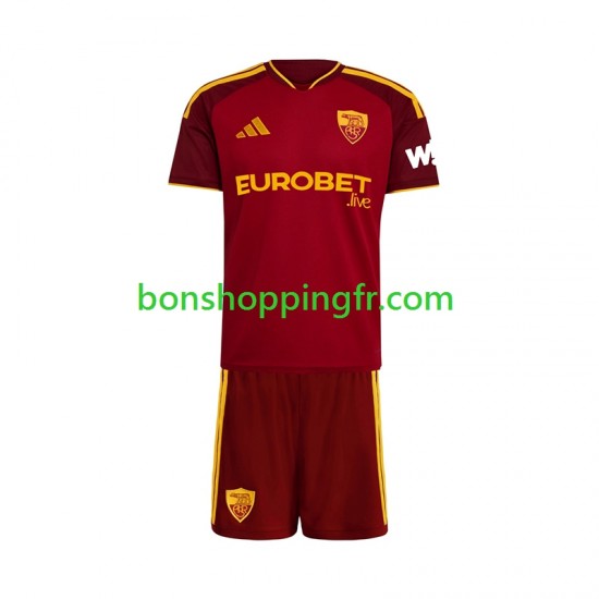 Maillot Domicile AS Rome 2026-2027 Manches Courtes Jeune Enfant(+shorts)