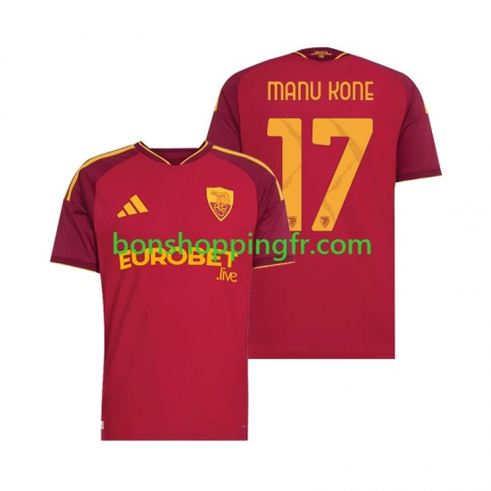 Maillot Domicile AS Rome Manu Kone 17 2026-2027 Manches Courtes Homme