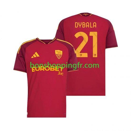Maillot Domicile AS Rome Paulo Dybala 21 2026-2027 Manches Courtes Homme