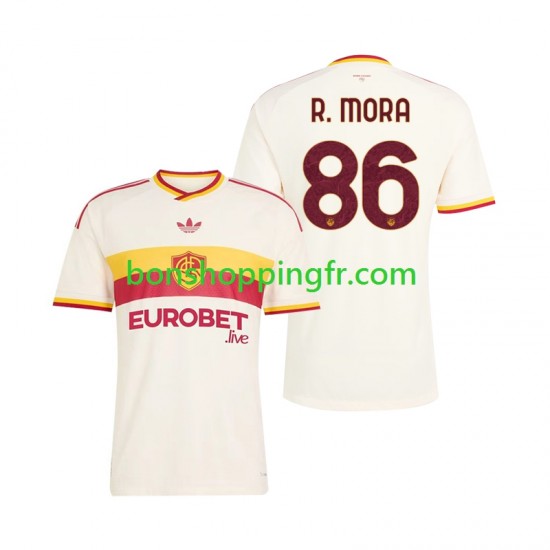 Maillot Extérieur AS Rome Rodrigo Mora 86 2026-2027 Manches Courtes Homme