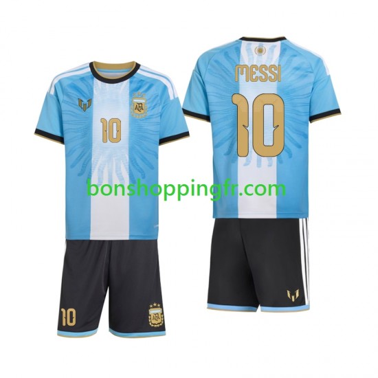 Maillot Domicile Argentine Lionel Messi 10 Special 2026-2027 Manches Courtes Jeune Enfant(+shorts)
