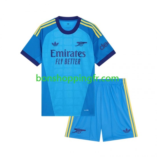 Maillot Extérieur Arsenal Gardien 2026-2027 Manches Courtes Jeune Enfant(+shorts)