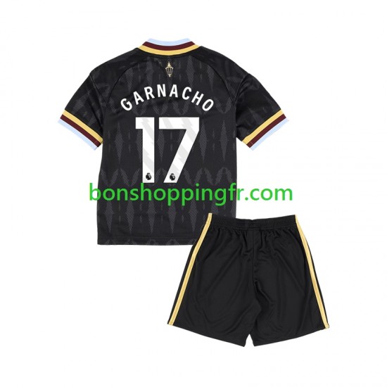 Maillot Extérieur Aston Villa Alejandro Garnacho 17 2026-2027 Manches Courtes Jeune Enfant(+shorts)