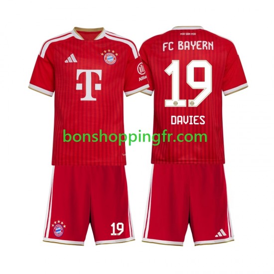 Maillot Domicile Bayern Munich Alphonso Davies 19 2026-2027 Manches Courtes Jeune Enfant(+shorts)