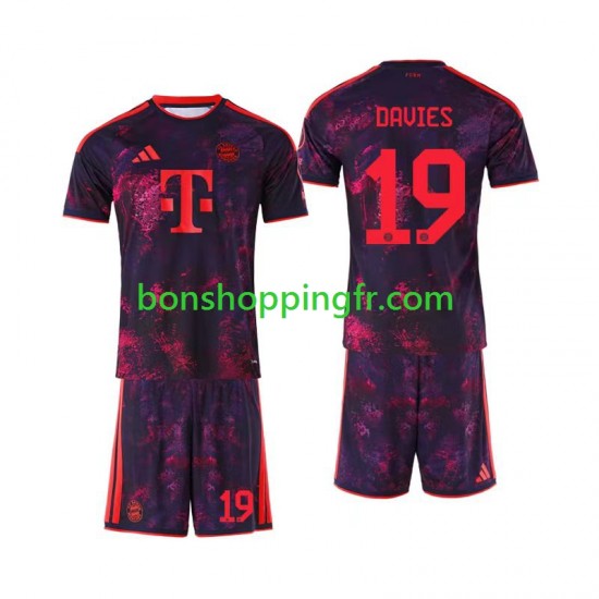 Maillot 3ème Bayern Munich Alphonso Davies 19 2026-2027 Manches Courtes Jeune Enfant(+shorts)