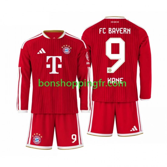 Maillot Domicile Bayern Munich Harry Kane 9 2026-2027 Manches Longues Jeune Enfant(+shorts)
