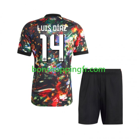 Maillot Domicile Bayern Munich Luis Diaz 14 Oktoberfest 2026-2027 Manches Courtes Jeune Enfant(+shorts)