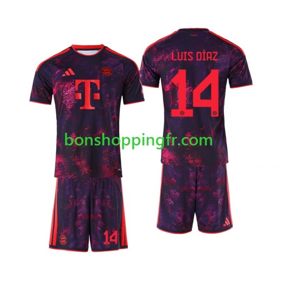 Maillot 3ème Bayern Munich Luis Diaz 14 2026-2027 Manches Courtes Jeune Enfant(+shorts)
