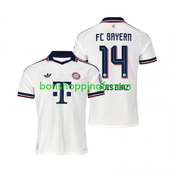 Maillot Extérieur Bayern Munich Luis Diaz 14 2026-2027 Manches Courtes Homme