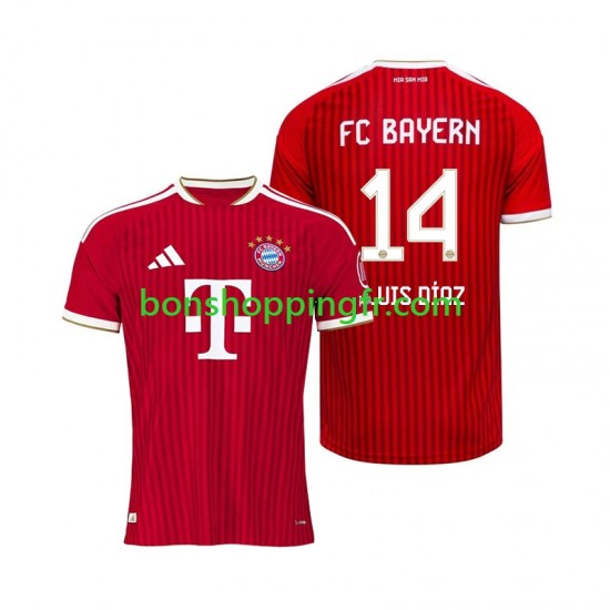 Maillot Domicile Bayern Munich Luis Diaz 14 2026-2027 Manches Courtes Homme