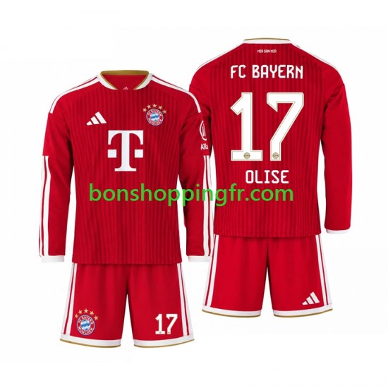 Maillot Domicile Bayern Munich Michael Olise 17 2026-2027 Manches Longues Jeune Enfant(+shorts)