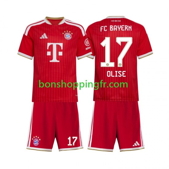 Maillot Domicile Bayern Munich Michael Olise 17 2026-2027 Manches Courtes Jeune Enfant(+shorts)