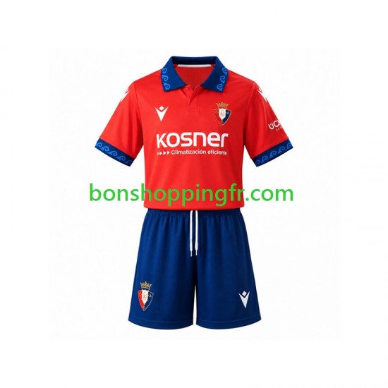 Maillot Domicile CA Osasuna 2026-2027 Manches Courtes Jeune Enfant(+shorts)