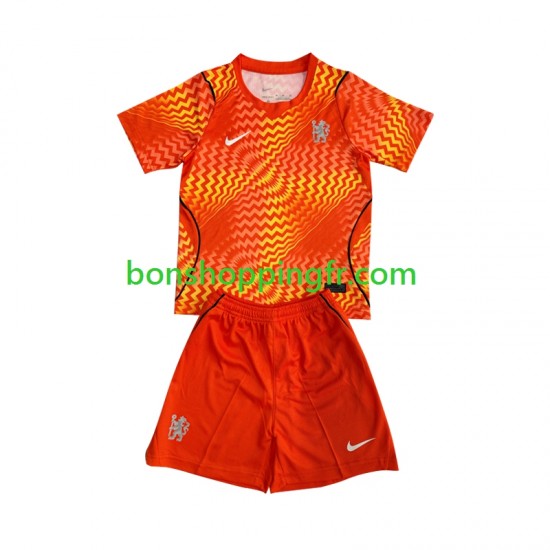Maillot Extérieur Chelsea Gardien 2026-2027 Manches Courtes Jeune Enfant(+shorts)