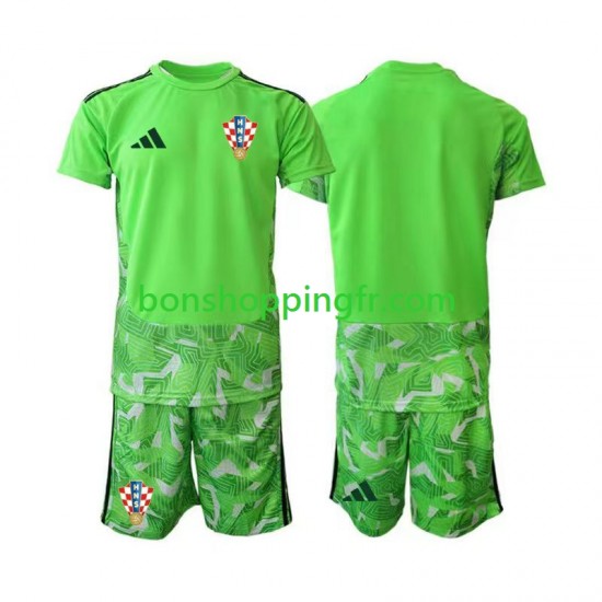 Maillot Domicile Croatie Gardien 2026-2027 Manches Courtes Jeune Enfant(+shorts)