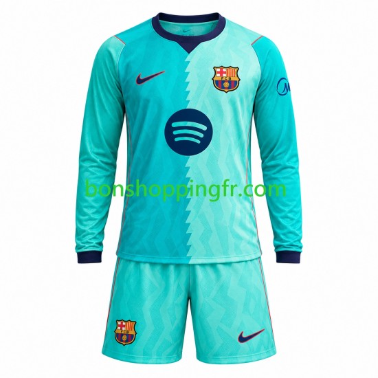 Maillot 3ème FC Barcelone 2026-2027 Manches Longues Jeune Enfant(+shorts)