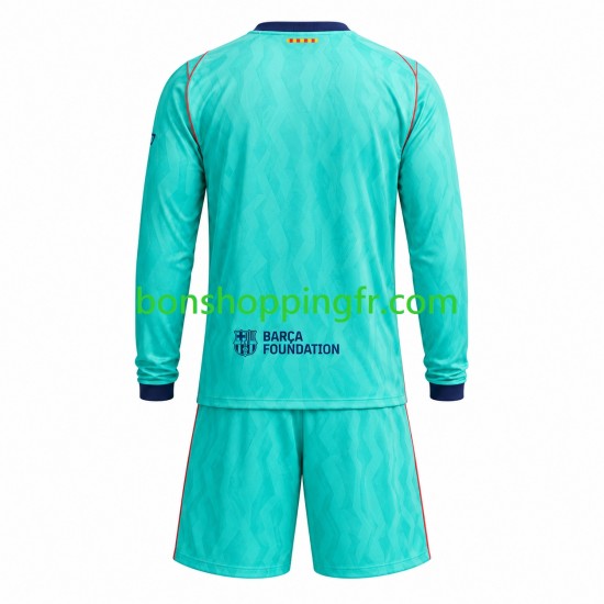 Maillot 3ème FC Barcelone 2026-2027 Manches Longues Jeune Enfant(+shorts)