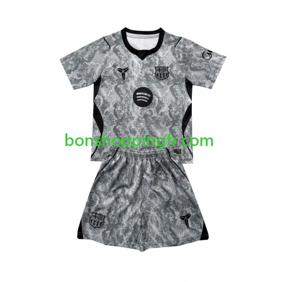 Maillot Extérieur FC Barcelone Gardien 2026-2027 Manches Courtes Jeune Enfant(+shorts)