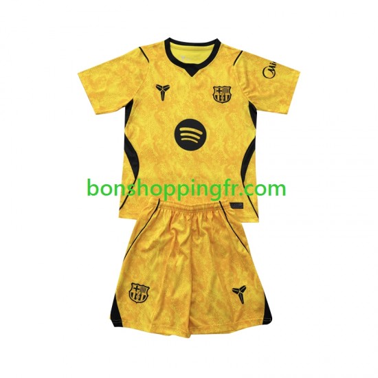 Maillot 4ème FC Barcelone Gardien 2026-2027 Manches Courtes Jeune Enfant(+shorts)