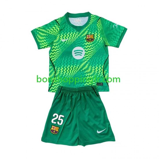 Maillot Domicile FC Barcelone Gardien Dominik Livakovic 25 2026-2027 Manches Courtes Jeune Enfant(+shorts)