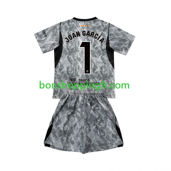 Maillot Extérieur FC Barcelone Gardien Joan Garcia 1 2026-2027 Manches Courtes Jeune Enfant(+shorts)