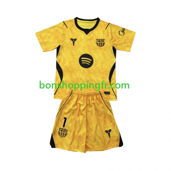 Maillot 4ème FC Barcelone Gardien Joan Garcia 1 2026-2027 Manches Courtes Jeune Enfant(+shorts)