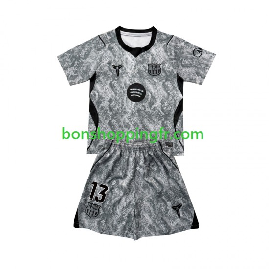 Maillot Extérieur FC Barcelone Gardien Wojciech Szczesny 13 2026-2027 Manches Courtes Jeune Enfant(+shorts)