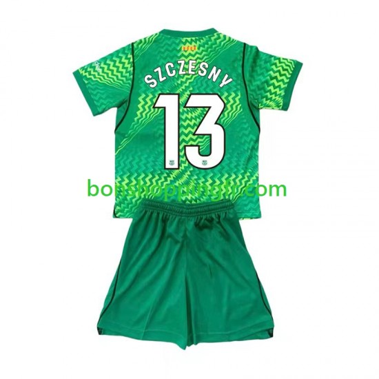 Maillot Domicile FC Barcelone Gardien Wojciech Szczesny 13 2026-2027 Manches Courtes Jeune Enfant(+shorts)