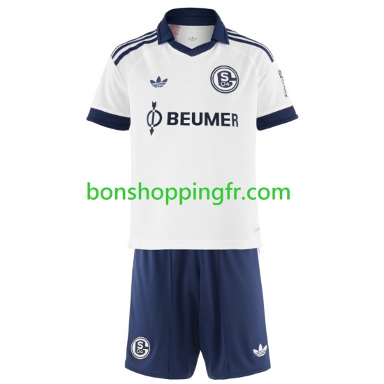Maillot Extérieur FC Schalke 04 2026-2027 Manches Courtes Jeune Enfant(+shorts)