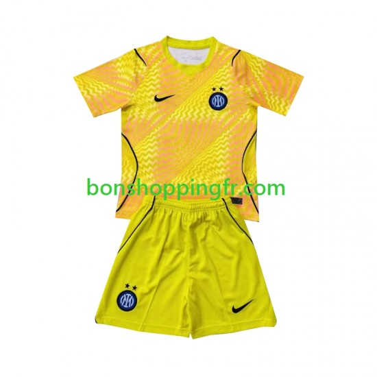Maillot Domicile Inter Milan Gardien 2026-2027 Manches Courtes Jeune Enfant(+shorts)
