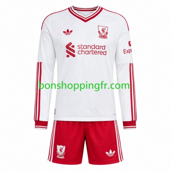 Maillot Extérieur Liverpool 2026-2027 Manches Longues Jeune Enfant(+shorts)