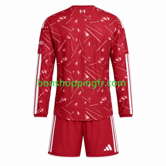 Maillot Domicile Liverpool 2026-2027 Manches Longues Jeune Enfant(+shorts)