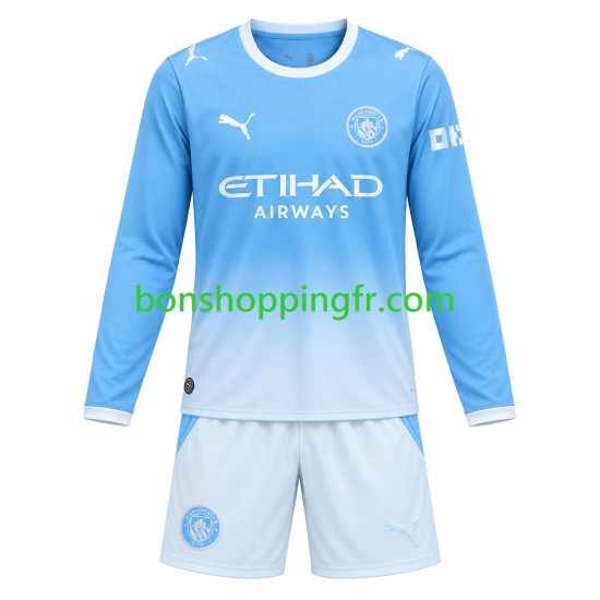 Maillot Domicile Manchester City 2026-2027 Manches Longues Jeune Enfant(+shorts)