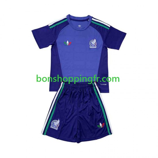 Maillot Extérieur Mexique Gardien 2026 Manches Courtes Jeune Enfant(+shorts)