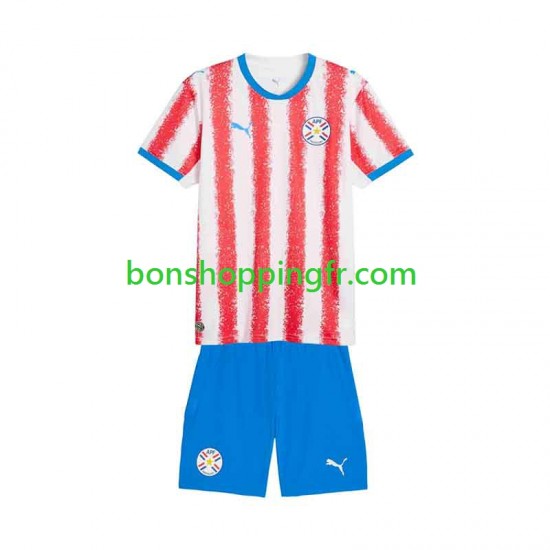 Maillot Domicile Paraguay 2026 Manches Courtes Jeune Enfant(+shorts)