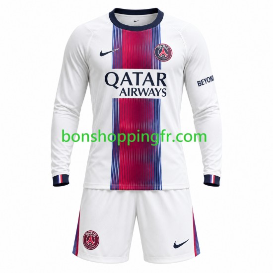 Maillot Extérieur Paris Saint-Germain 2026-2027 Manches Longues Jeune Enfant(+shorts)