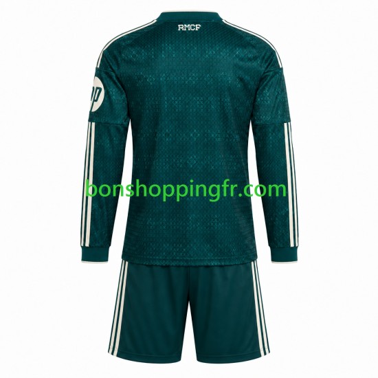 Maillot Extérieur Real Madrid 2026-2027 Manches Longues Jeune Enfant(+shorts)