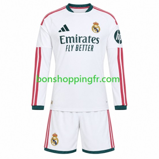 Maillot Domicile Real Madrid 2026-2027 Manches Longues Jeune Enfant(+shorts)