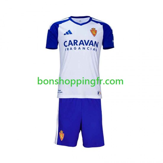 Maillot Domicile Real Zaragoza 2026-2027 Manches Courtes Jeune Enfant(+shorts)