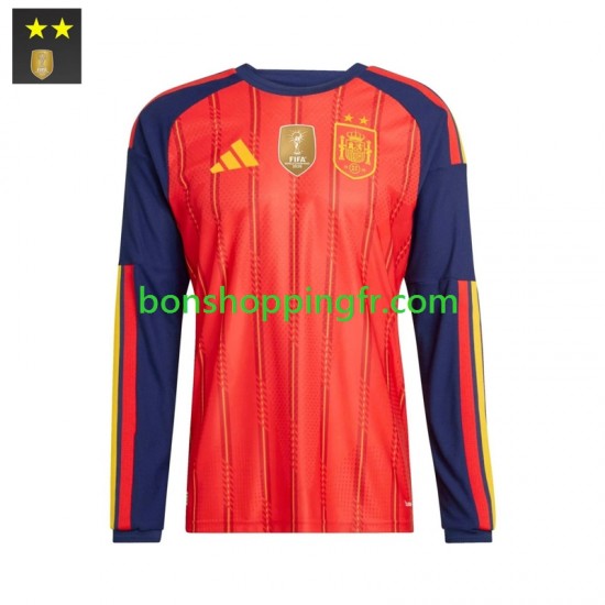 Maillot Domicile Espagne 2026-2027 Manches Longues Homme