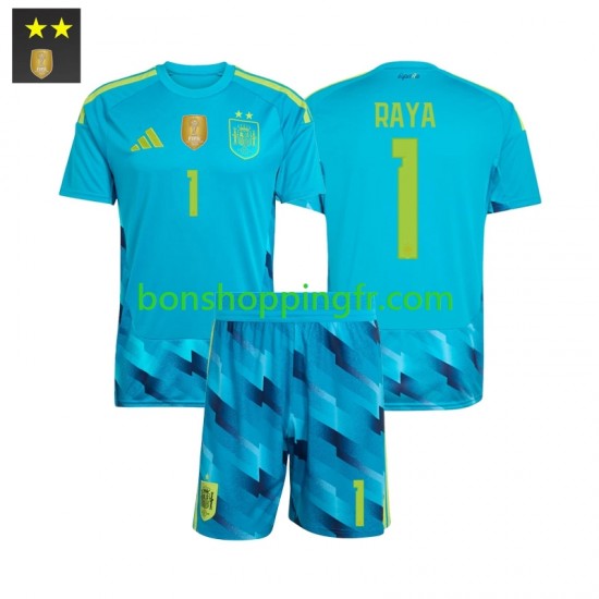 Maillot Domicile Espagne Gardien David Raya 1 2026-2027 Manches Courtes Jeune Enfant(+shorts)