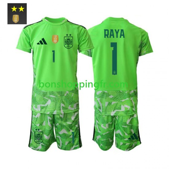 Maillot 3ème Espagne Gardien David Raya 1 2026-2027 Manches Courtes Jeune Enfant(+shorts)
