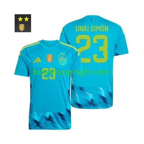 Maillot Domicile Espagne Gardien Unai Simon 23 2026-2027 Manches Courtes Homme