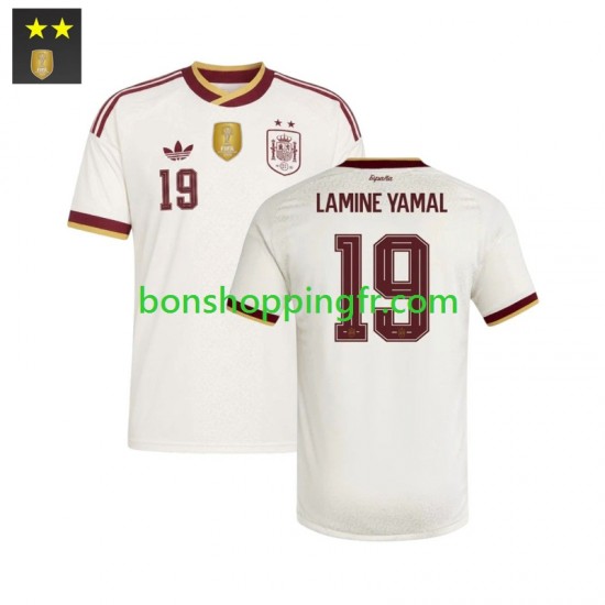 Maillot Extérieur Espagne Lamine Yamal 19 2026-2027 Manches Courtes Homme