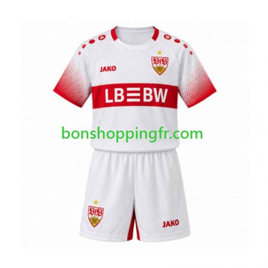 Maillot Extérieur VfB Stuttgart 2026-2027 Manches Courtes Jeune Enfant(+shorts)