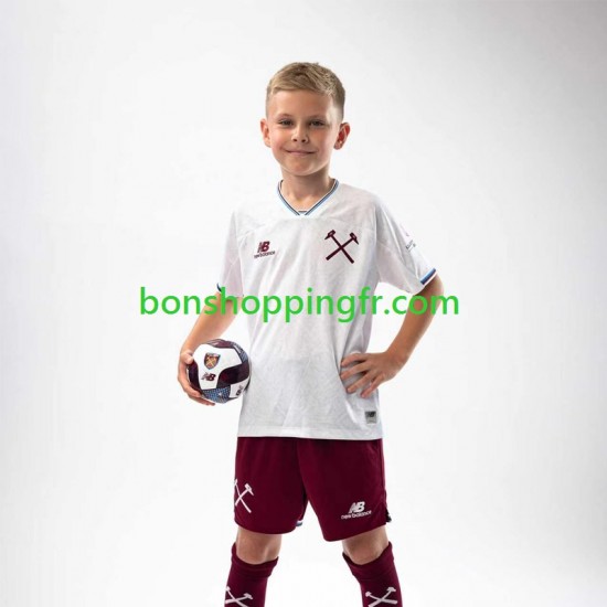 Maillot Extérieur West Ham United 2026-2027 Manches Courtes Jeune Enfant(+shorts)
